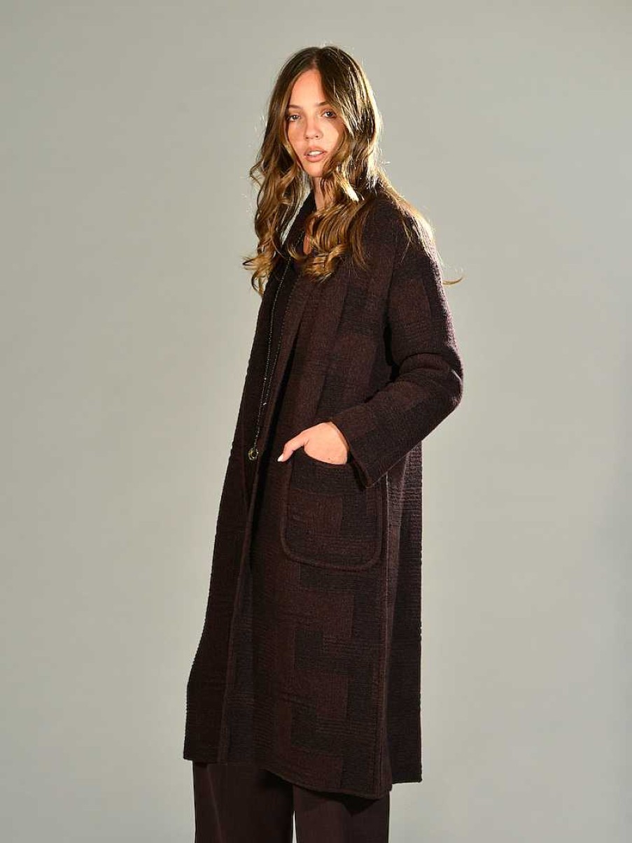 Abbigliamento Marina Lari | Cappotto Over Jacquard